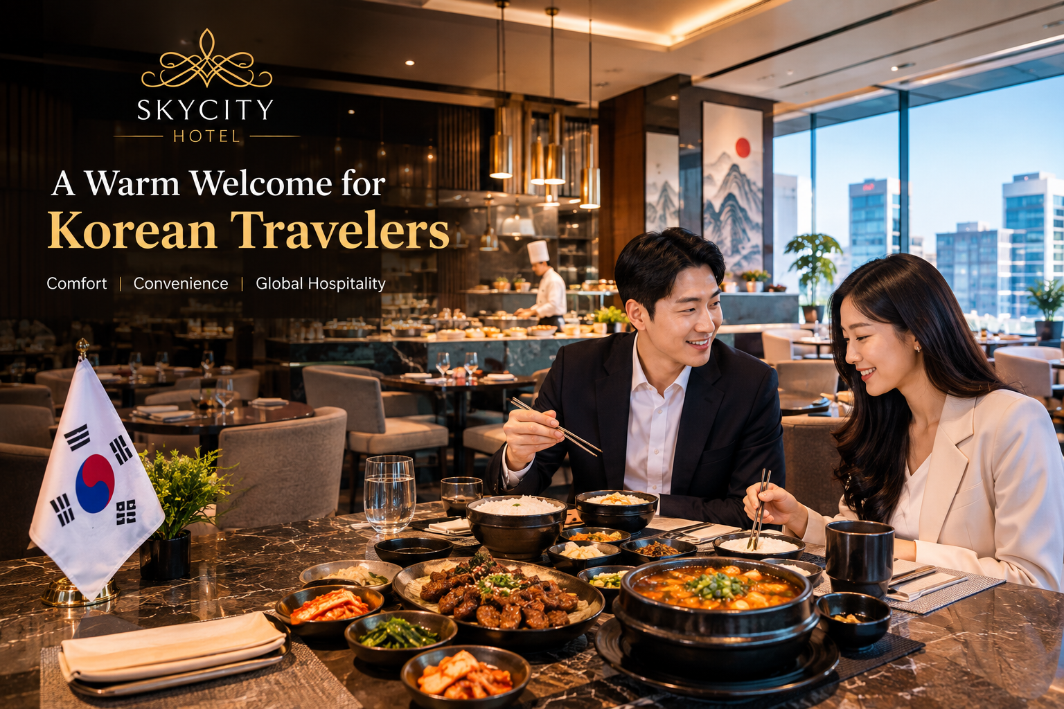  Korean hotel in Gurgaon – Skycity Hotel exterior view 